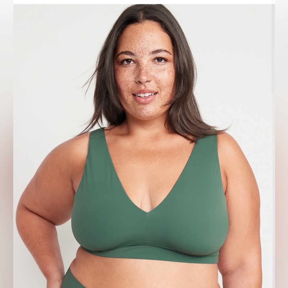 Soft-Knit V-Neck Bralette